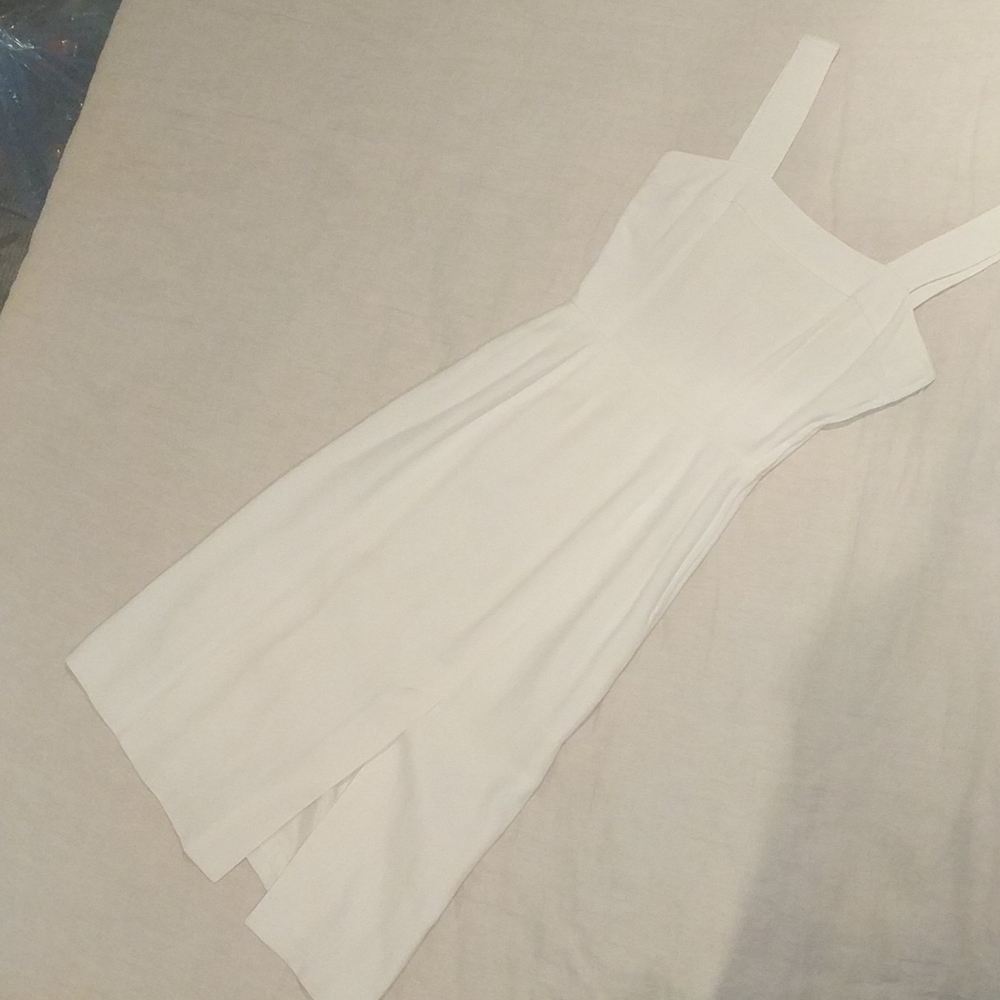 Guy Laroche vintage white summer midi dress